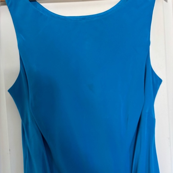 Monsoon 100% silk blue ombré sleeveless maxi dress - Picture 4 of 5